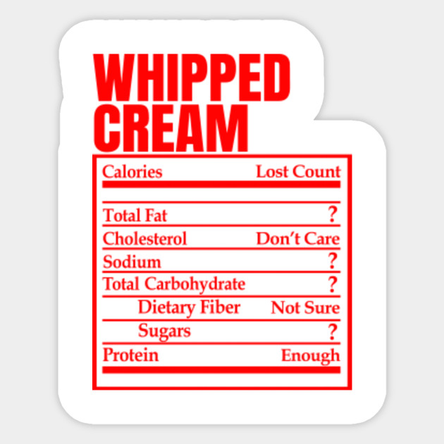 Redi whip nutrition